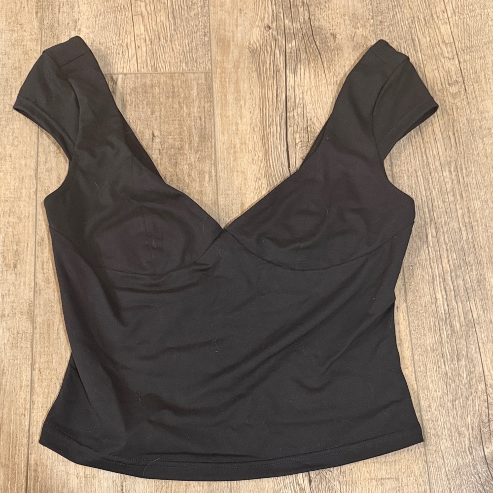 Elegant Black Women's Crop Top